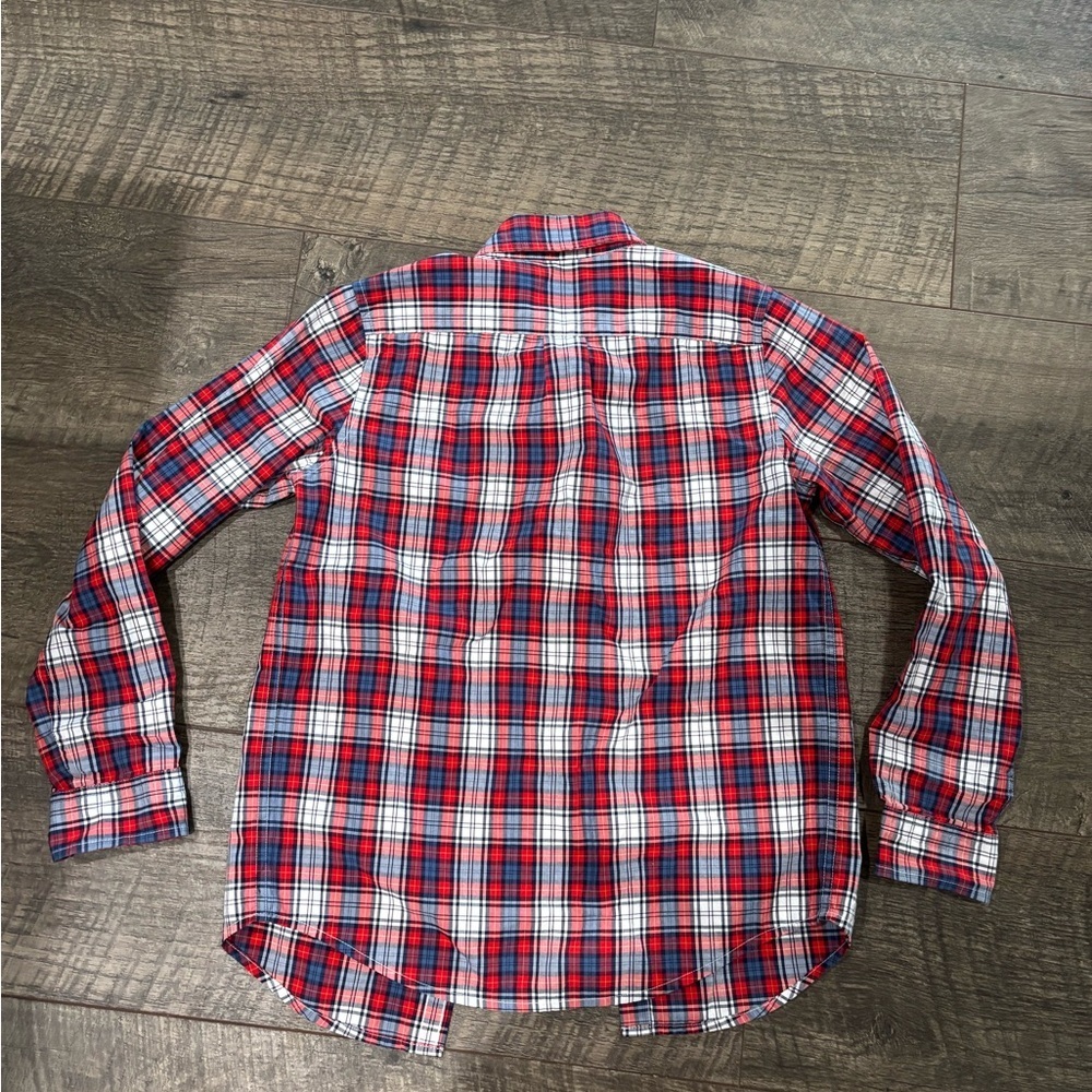 Janie and Jack boys long sleeve plaid button up shirt - Picture 3 of 3